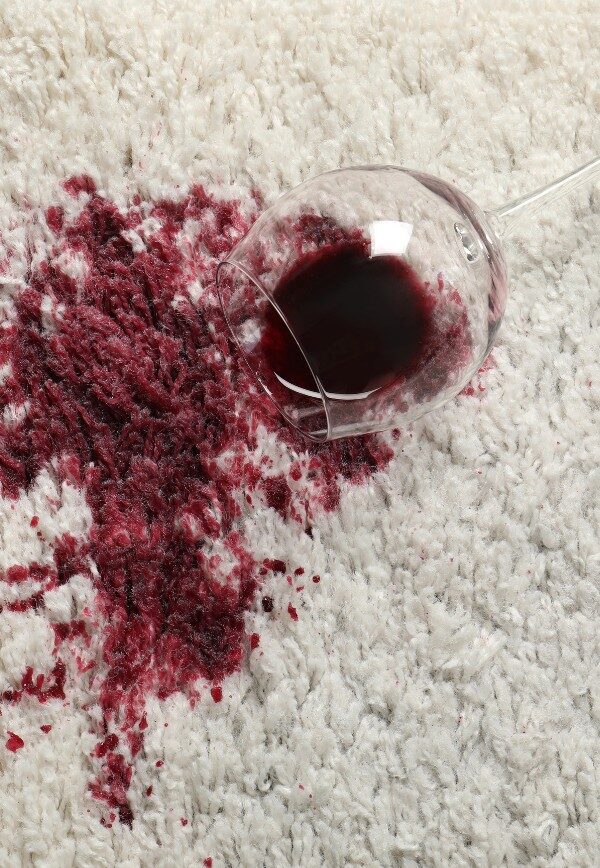 how to clean red wine stains